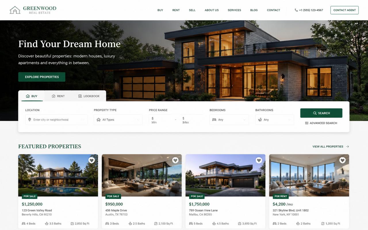Sitio web de Inmobiliaria